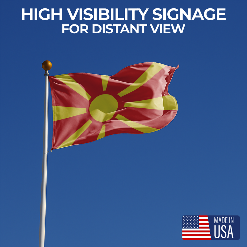 NORTH MACEDONIA FLAG