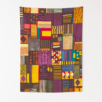 KENTE CLOTH TRADITIONS WALL TAPESTRY