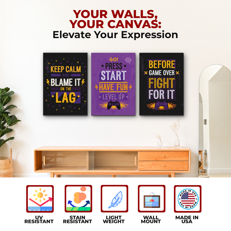 KEEP CALM & BLAME IT ON THE LAG CANVAS DECOR