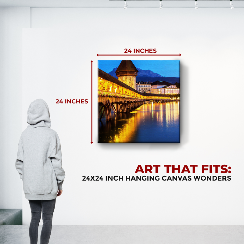 CHAPEL BRIDGE SWITZERLAND CANVAS DECOR