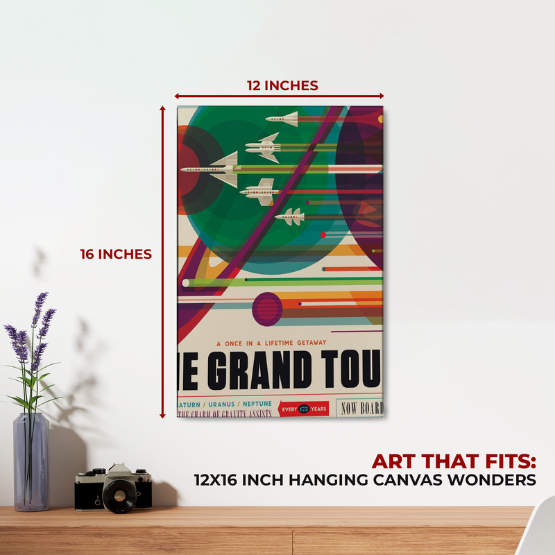 THE GRAND TOUR NASA WALL CANVAS DECOR