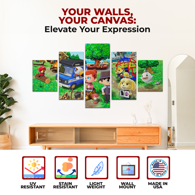 ANIMAL CROSSING WALL CANVAS