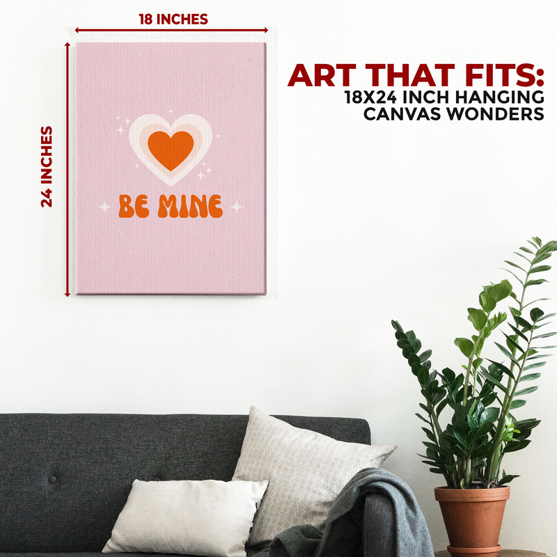 BE MINE CANVAS DECOR