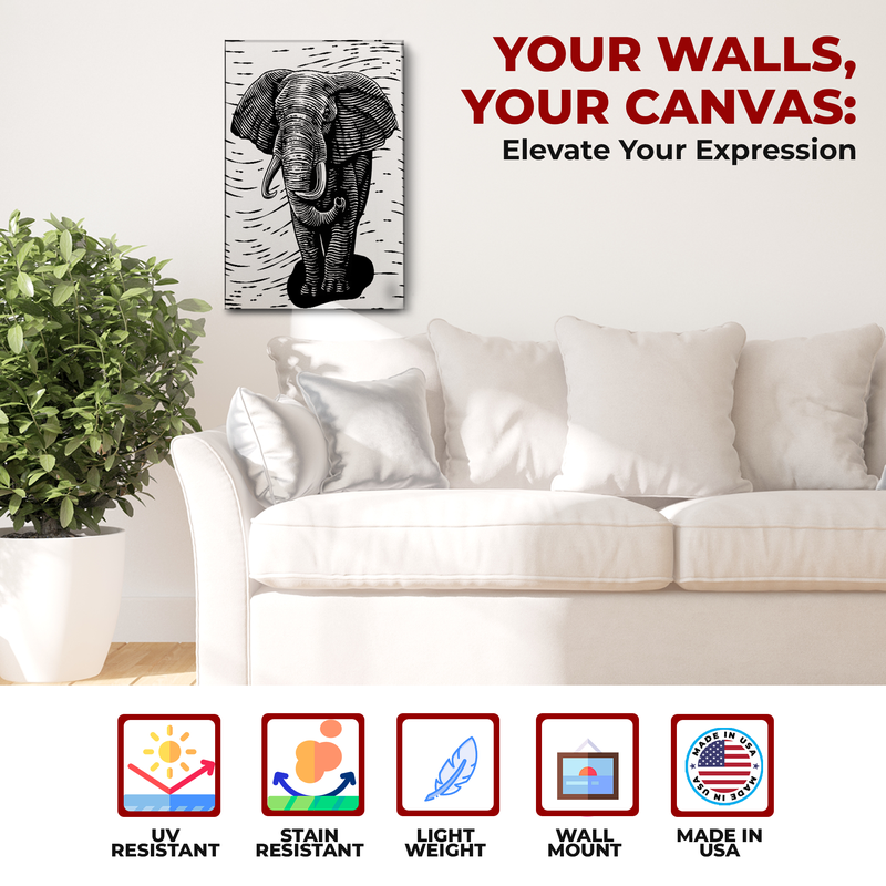 ELEPHANT CANVAS DECOR