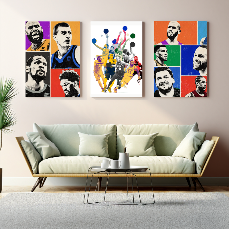 NBA PLAYERS WALL CANVAS