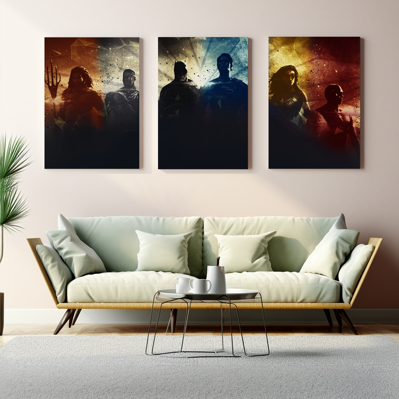 JUSTICE LEAGUE WALL CANVAS