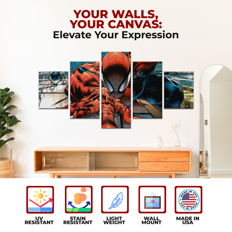 SPIDER-MAN COMIC WALL CANVAS