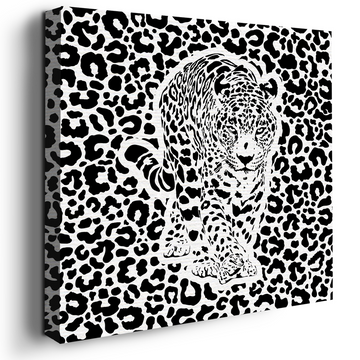 MINIMAL LEOPARD CANVAS DECOR