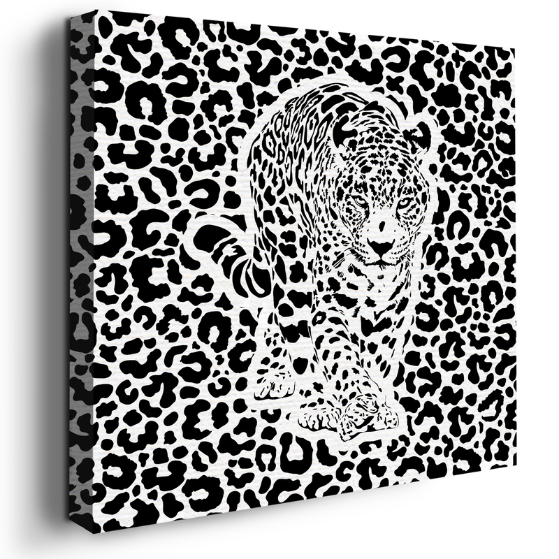 MINIMAL LEOPARD CANVAS DECOR