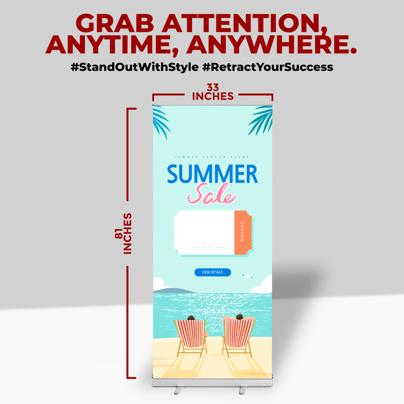 SUMMER SALE BANNER RETRACTABLE