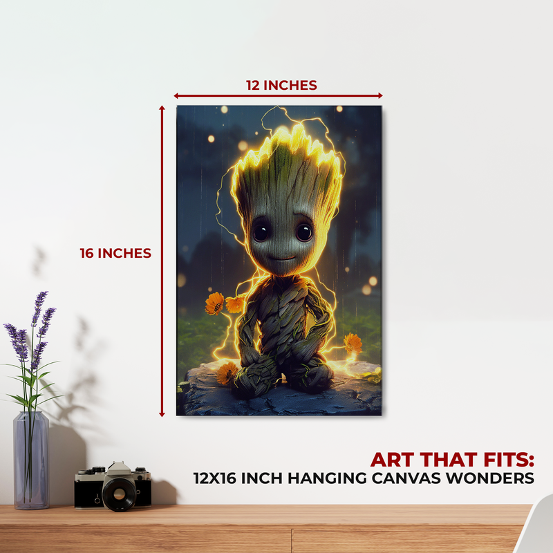 BABY GROOT WALL CANVAS DECOR