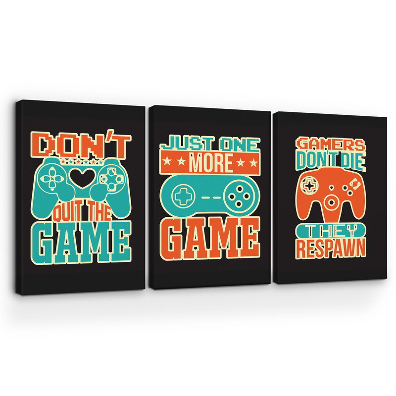 JUST ONE MORE GAME CANVAS DECOR