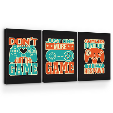JUST ONE MORE GAME CANVAS DECOR