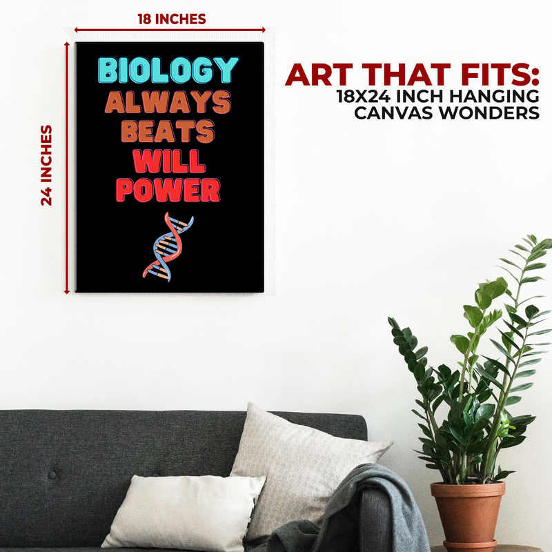 BIOLOGY QUOTES WALL CANVAS DECOR