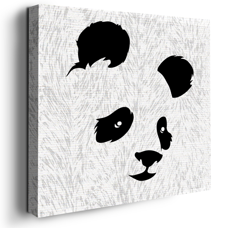 PANDA FACE CANVAS DECOR