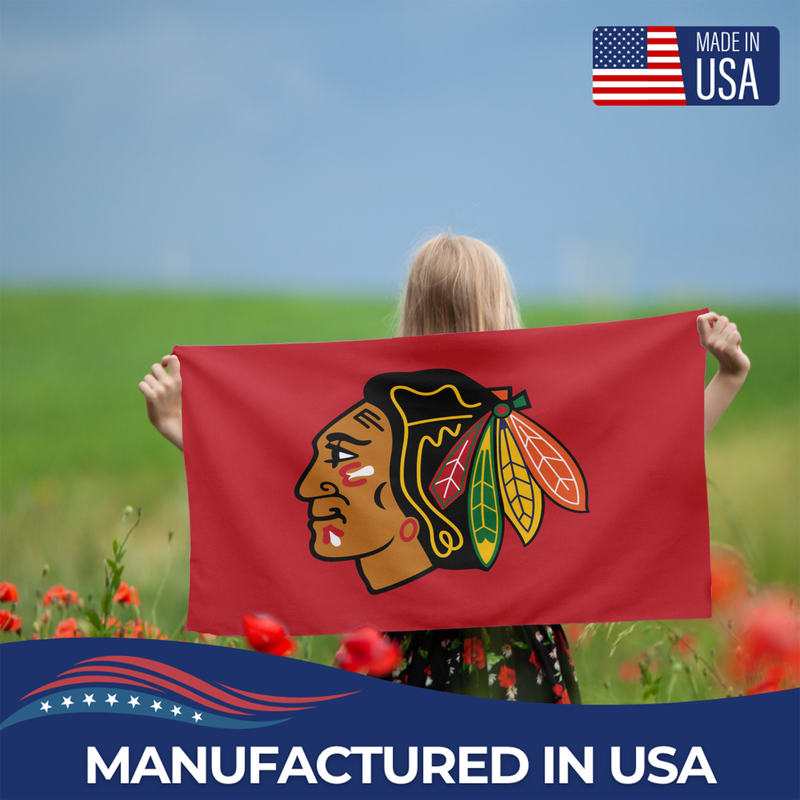 CHICAGO BLACKHAWKS FLAG