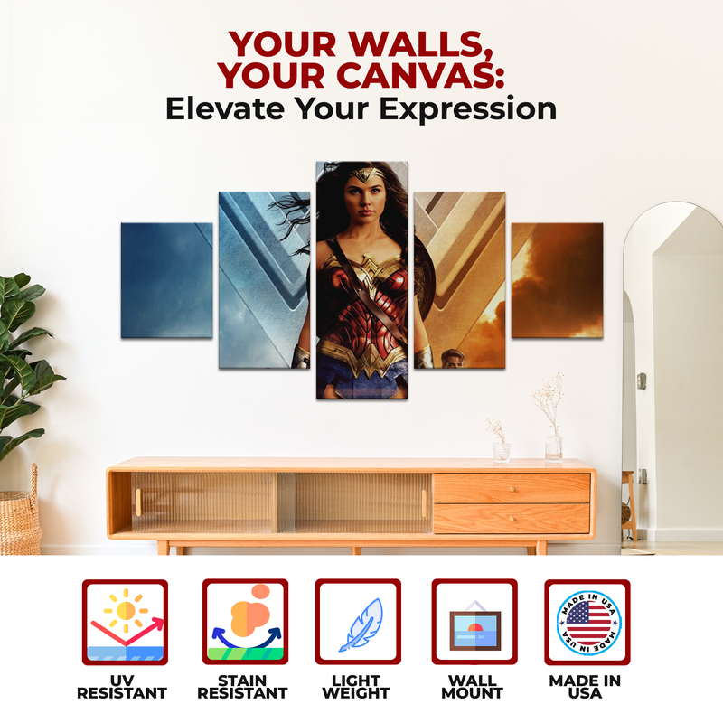 WONDER WOMAN THE MOVIE WALL CANVAS