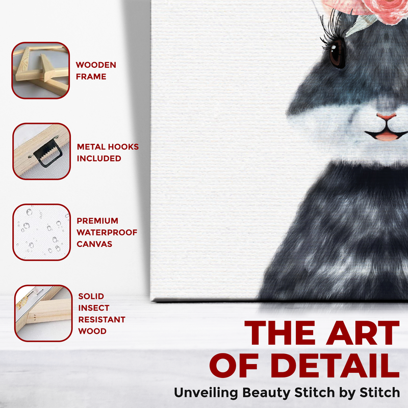 MS. BUNNY/ RABBIT DECOR CANVAS