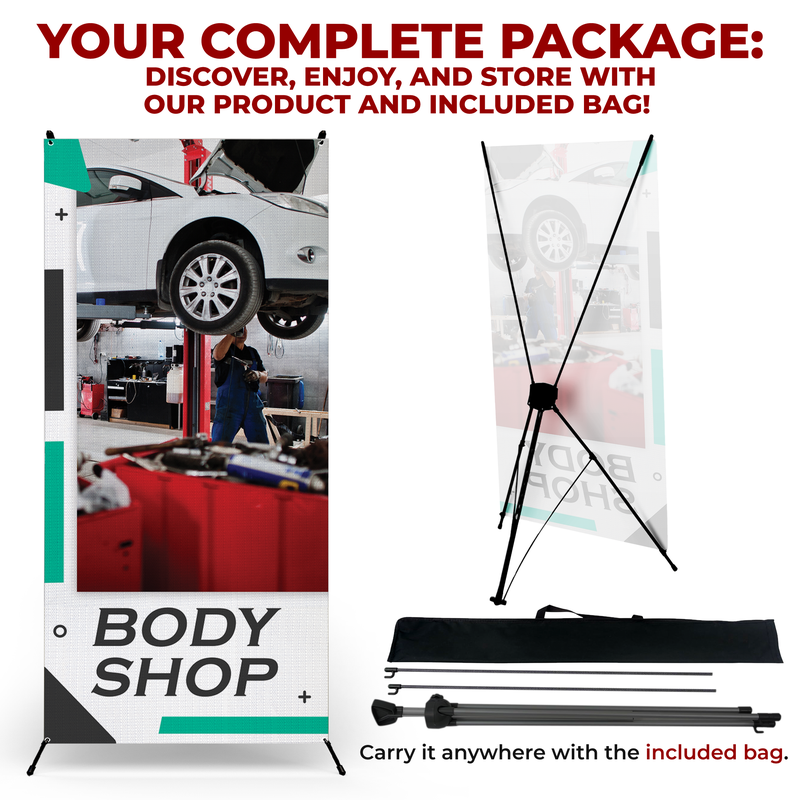 BODY SHOP X-BANNER