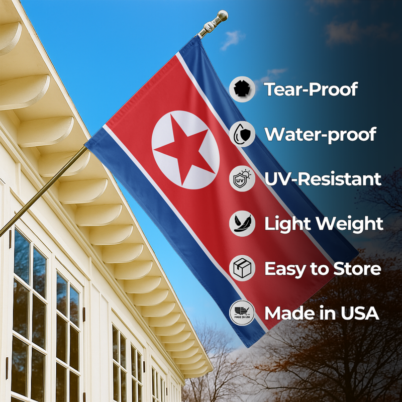 NORTH KOREA FLAG