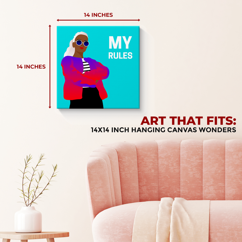 MY RULES DECOR CANVAS