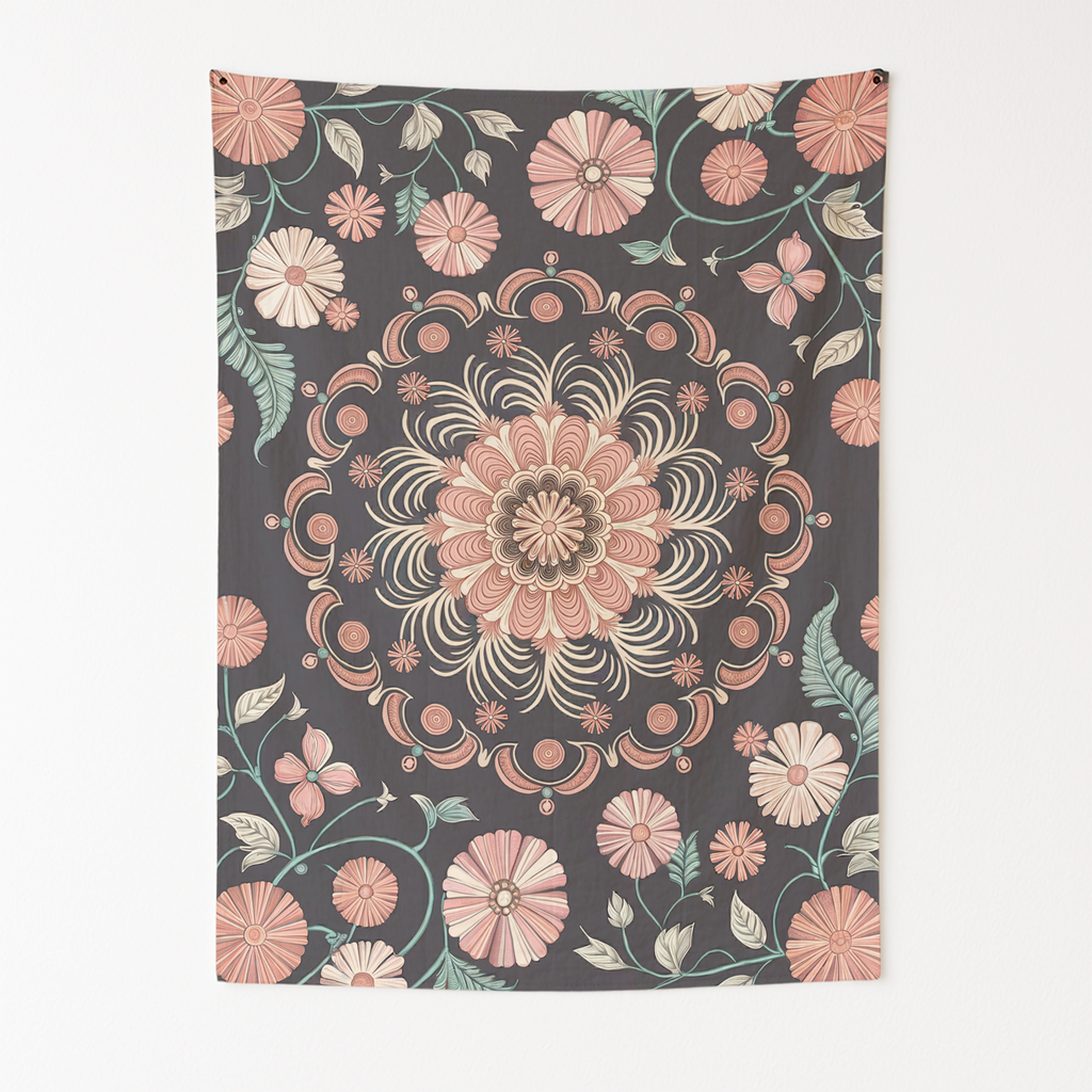 INDIAN HENNA ART TAPESTRY