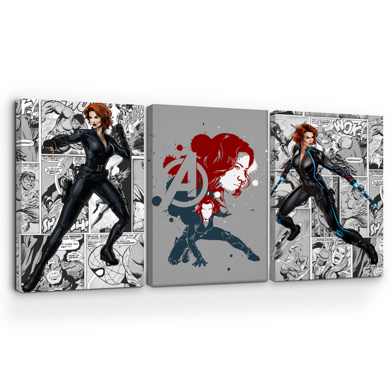 BLACK WIDOW CANVAS DECOR