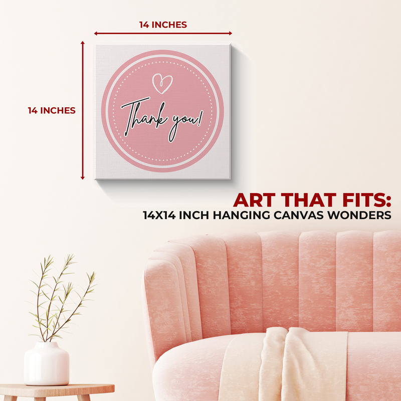 THANK YOU & LOVE CANVAS DECOR