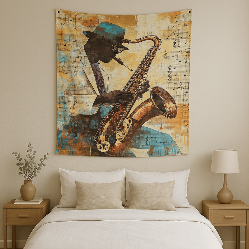 JAZZ & BLUES HERITAGE WALL TAPESTRY
