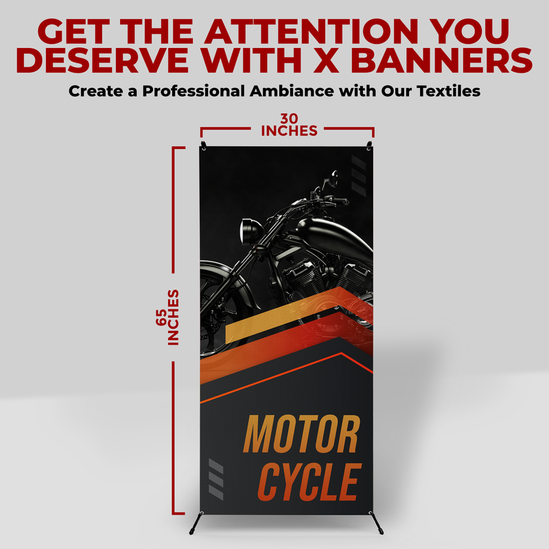 MOTORCYCLE X-BANNER