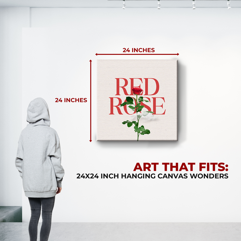 RED ROSE CANVAS DECOR
