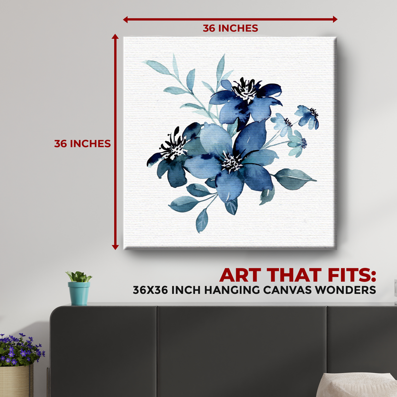 BLUE FLOWER CANVAS