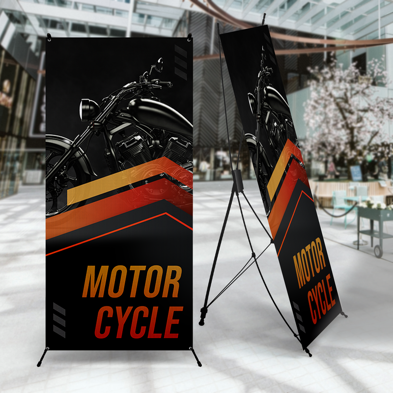 MOTORCYCLE X-BANNER