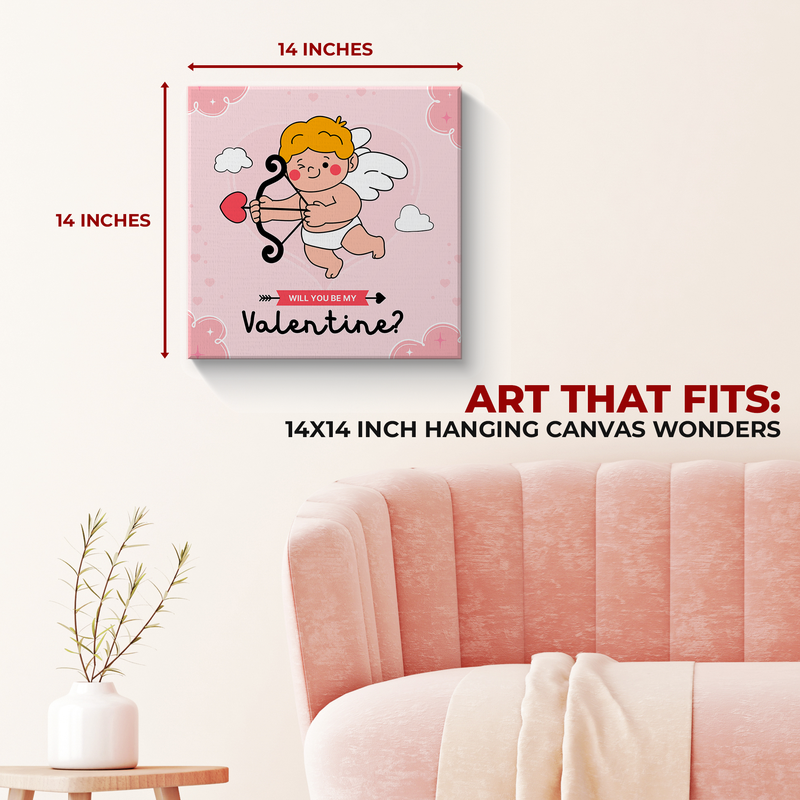 WILL YOU BE MY VALENTINE CANVAS DECOR