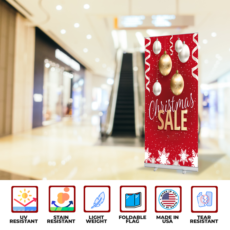 CHRISTMAS SALE BANNER RETRACTABLE
