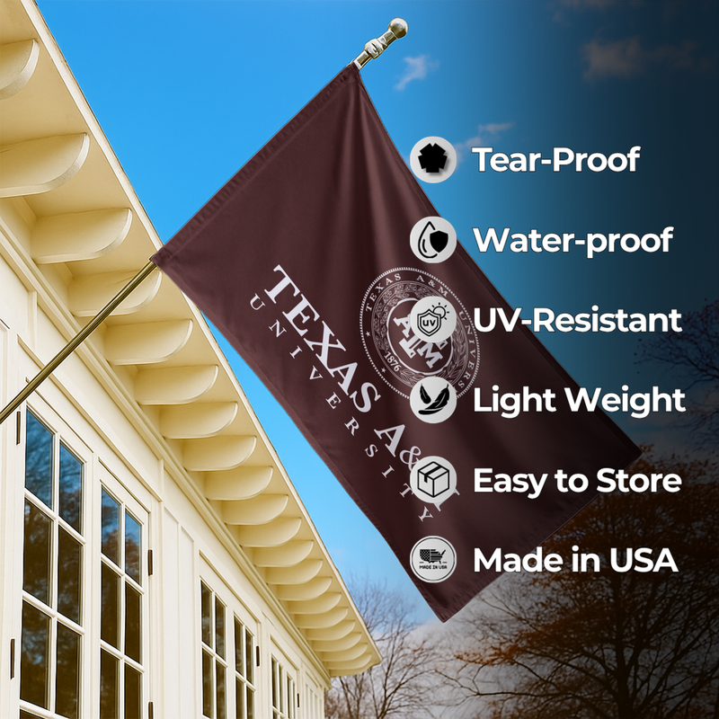 TEXAS A&M UNIVERSITY FLAG
