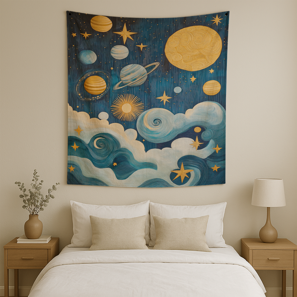 CELESTIAL HARMONY WALL TAPESTRY