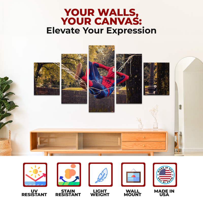 FUNNY SPIDER-MAN WALL CANVAS