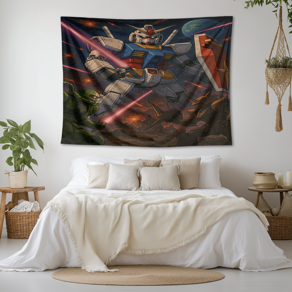 GUNDAM'S GALACTIC WARFARE WALL TAPESTRY