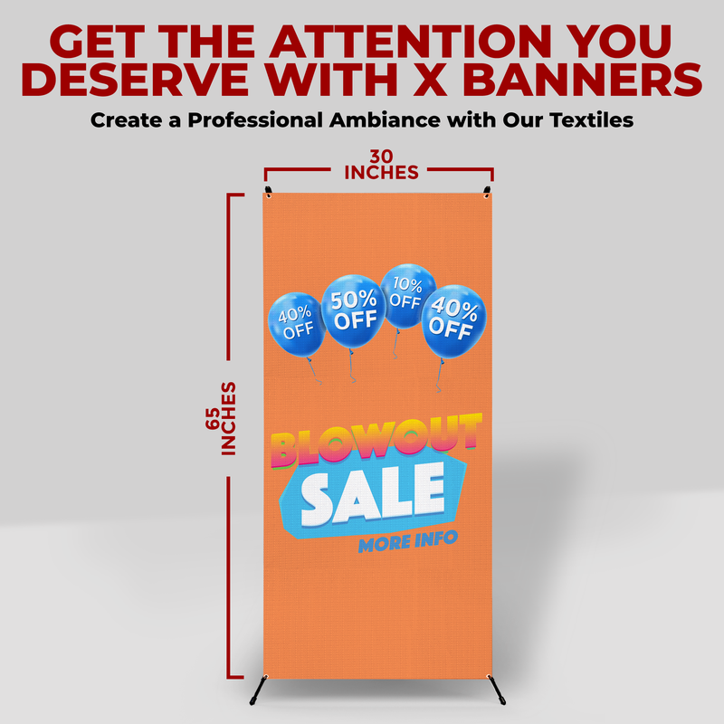 BLOWOUT SALE X-BANNER