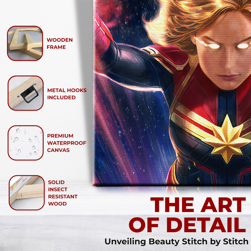 CAPTAIN MARVEL WALL CANVAS DECOR