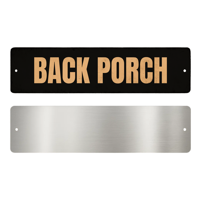 BACK PORCH SIGN