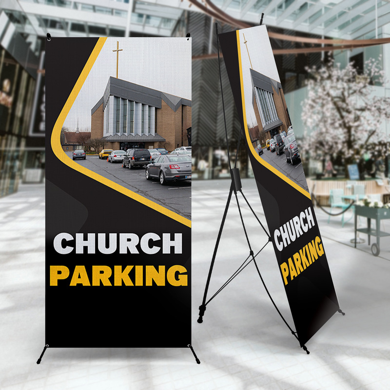 CHURCH PARKING X-BANNER