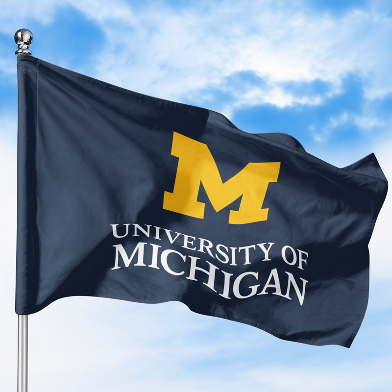 MICHIGAN ANN ARBOR UNIVERSITY FLAG