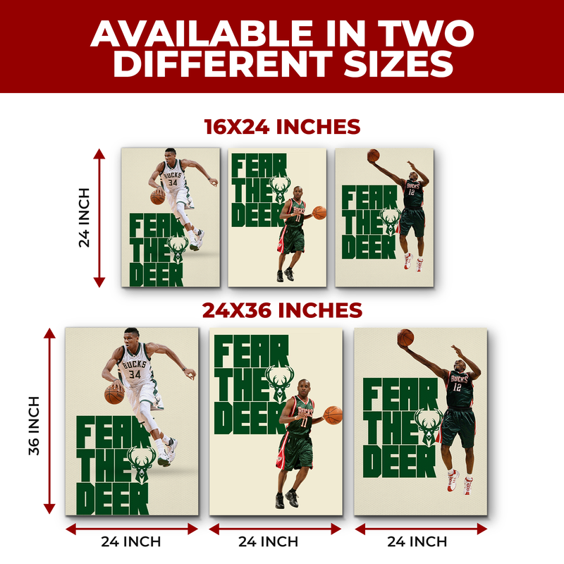 ANTETOKOUNMPO/ BUCKS WALL CANVAS
