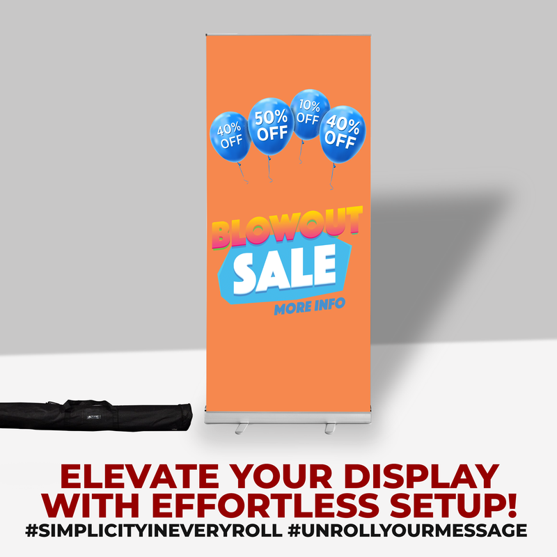 BLOW OUT SALE BANNER RETRACTABLE