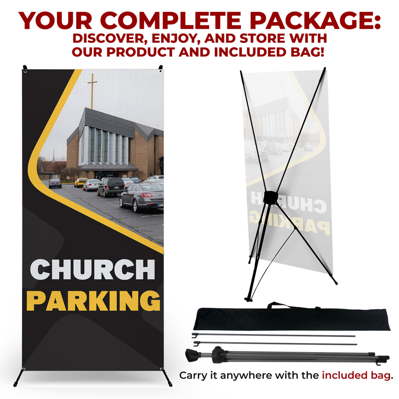 CHURCH PARKING X-BANNER