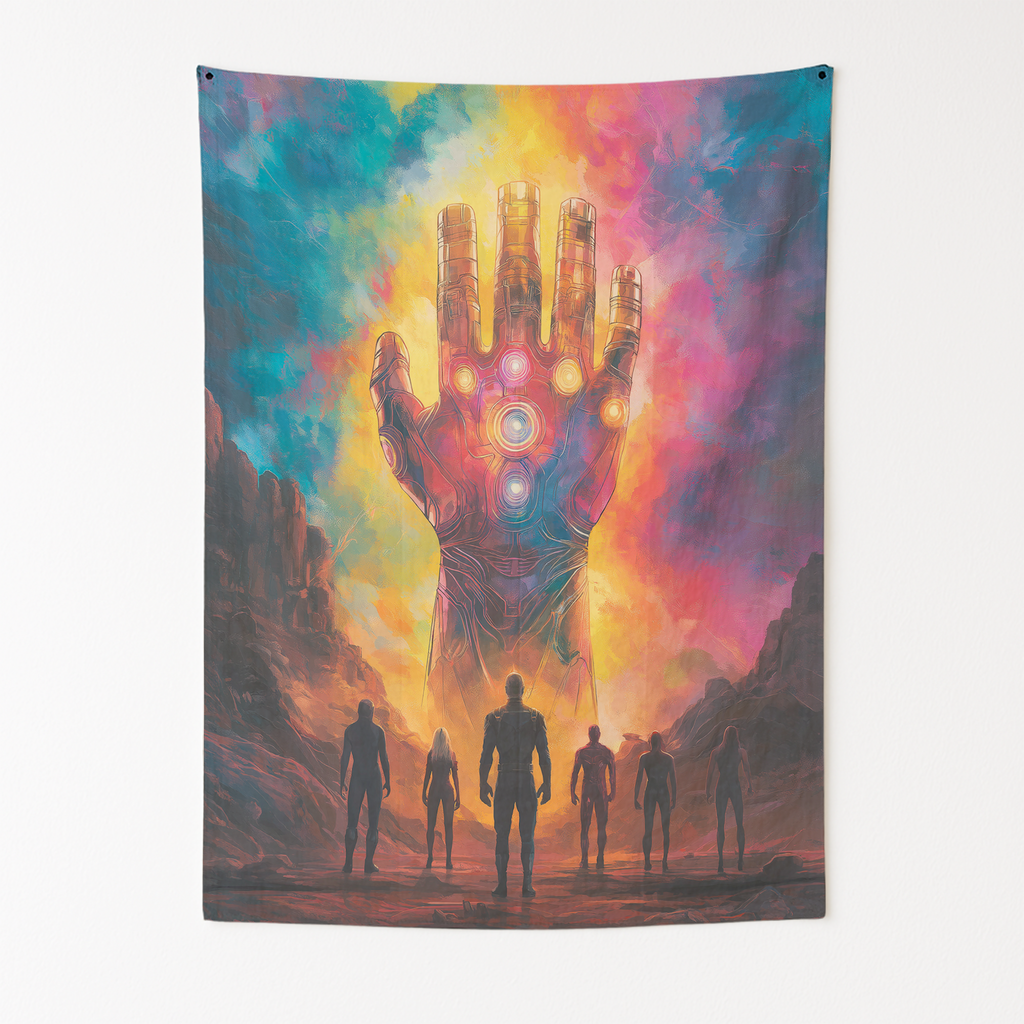 INFINITY GAUNTLET CONQUEROR WALL TAPESTRY