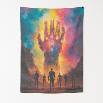 INFINITY GAUNTLET CONQUEROR WALL TAPESTRY