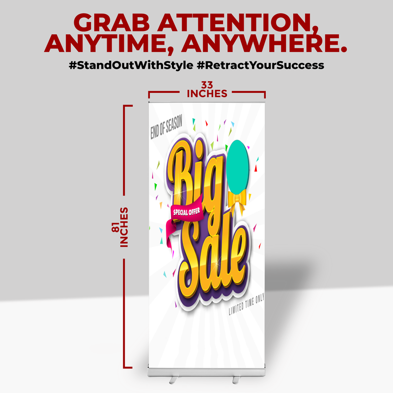 BIG SALE BANNER RETRACTABLE